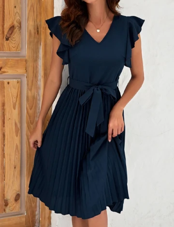 Rochie scurta Emery Rose, bleumarin