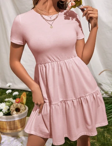 Rochie scurta SHEIN, roz