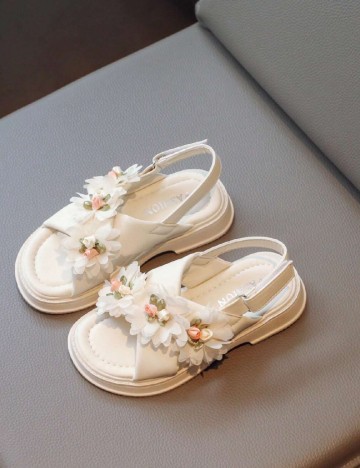 
						Sandale Shein Kids, crem
