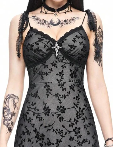 Rochie medie Romwe, negru Negru