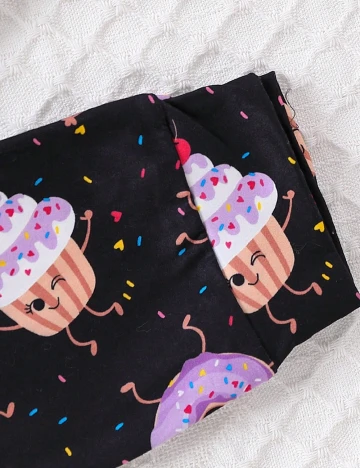 Pijama Shein Kids, negru Negru