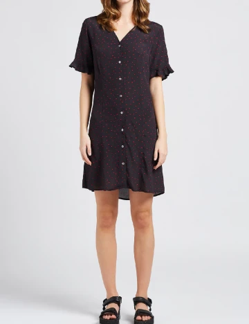 Rochie scurta Pieces, negru Negru