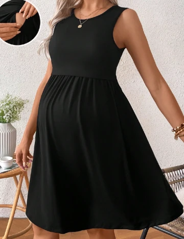 Rochie scurta SHEIN Maternity, negru Negru