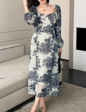 Rochie medie Dazy, bej Crem