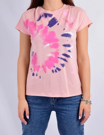 Tricou Jacqueline de Yong, roz, S Roz