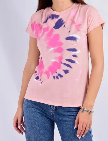 Tricou Jacqueline de Yong, roz, S Roz