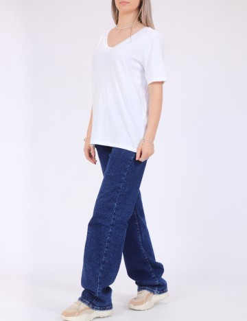 Tricou Pieces, alb