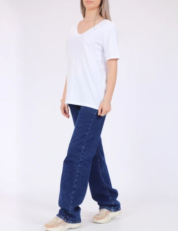 Tricou Pieces, alb
