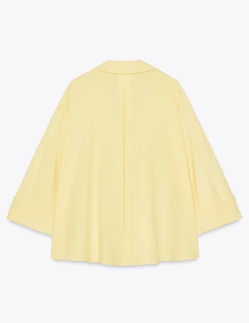 Camasa Oversize Zara, galben Galben