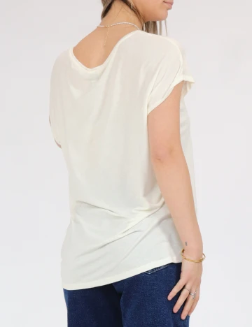 Tricou Vero Moda, ecru Alb