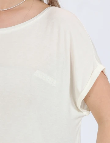 Tricou Vero Moda, ecru Alb