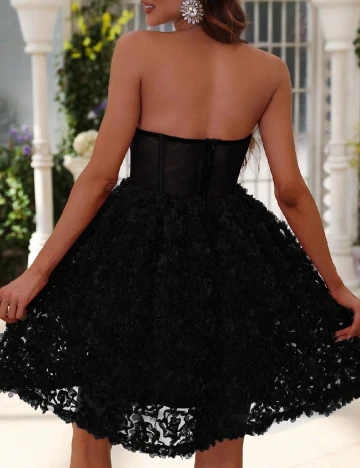 Rochie scurta Faeriesty, negru Negru