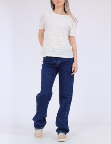 Tricou Pieces, alb