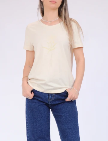 Tricou Vero Moda, crem Crem