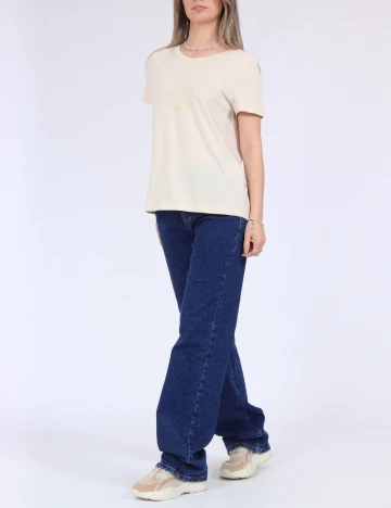 Tricou Vero Moda, crem Crem