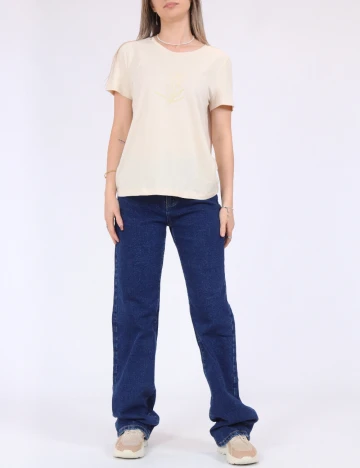 Tricou Vero Moda, crem Crem
