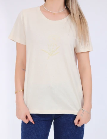Tricou Vero Moda, crem Crem