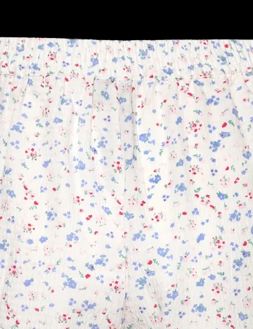 Pantaloni scurti Pieces, alb