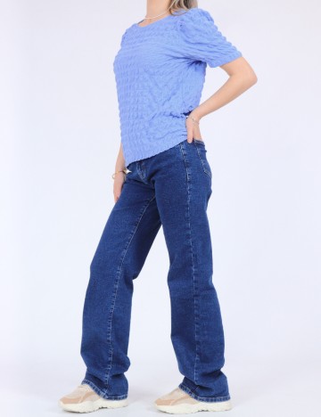 Tricou Pieces, albastru