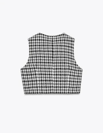 Vesta Zara, alb/negru Negru
