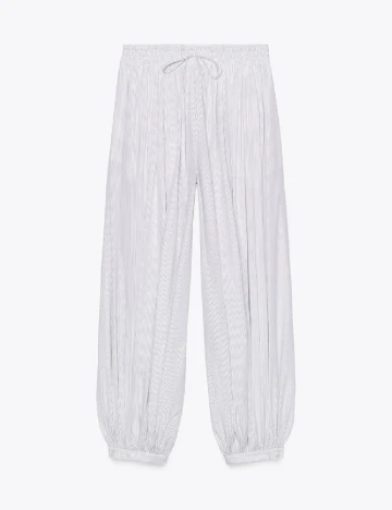 Pantaloni Zara, alb