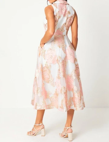Rochie medie Coast, alb/roz