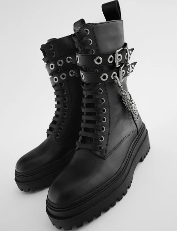 Ghete Zara, negru, 39 Negru