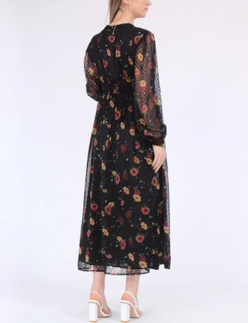 Rochie lunga Only, negru