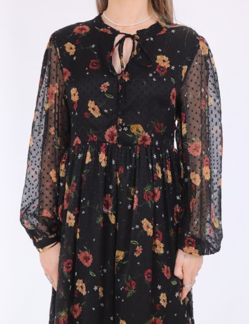 Rochie lunga Only, negru