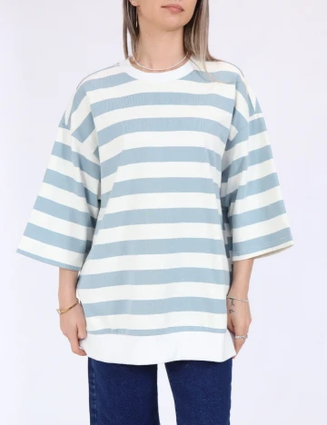 Bluza Oversize Only, alb/albastru Alb