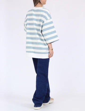 Bluza Oversize Only, alb/albastru Alb