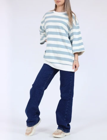 Bluza Oversize Only, alb/albastru Alb