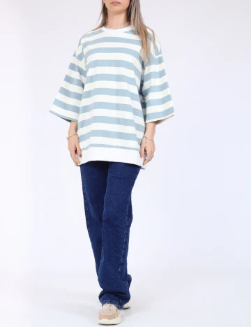 Bluza Oversize Only, alb/albastru Alb