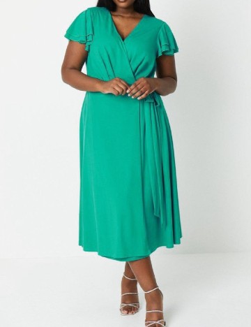 
						Rochie medie Coast Plus Size, turcoaz
