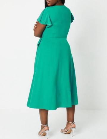 Rochie medie Coast Plus Size, turcoaz