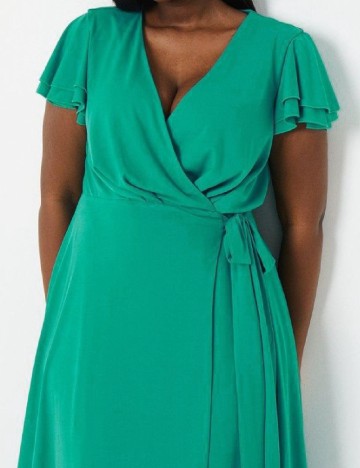 Rochie medie Coast Plus Size, turcoaz