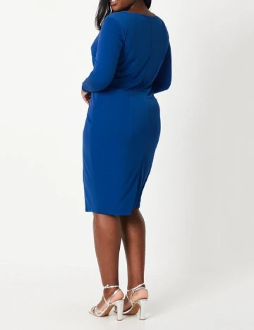 Rochie scurta Coast Plus Size, albastru Albastru