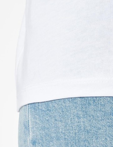 Tricou Pieces, alb
