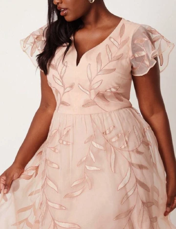 Rochie medie Coast, roz pal