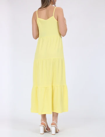 Rochie medie Pieces, galben