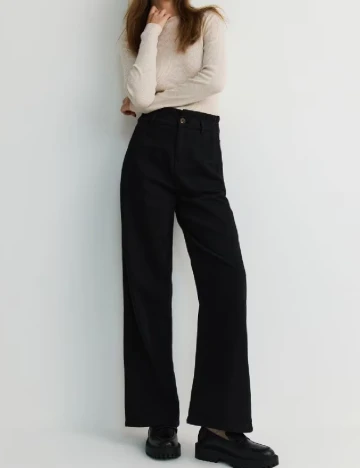 Pantaloni Reserved, negru Negru