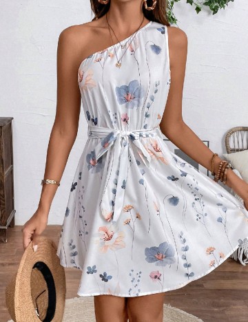 
						Rochie scurta SHEIN, alb