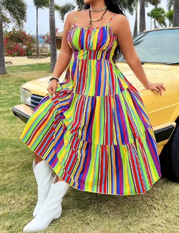 Rochie lunga SHEIN CURVE, mix culori