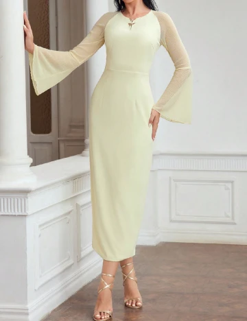 Rochie lunga MOTF, galben Galben