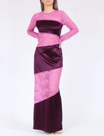 Rochie lunga Something New, roz Roz