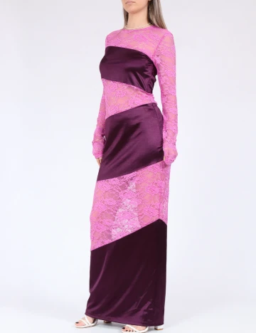 Rochie lunga Something New, roz Roz