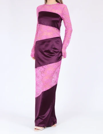 Rochie lunga Something New, roz Roz