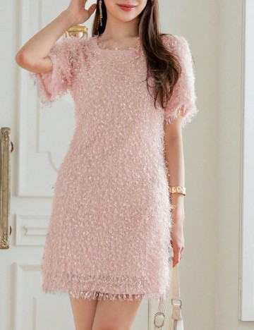 
						Rochie scurta Dazy, roz