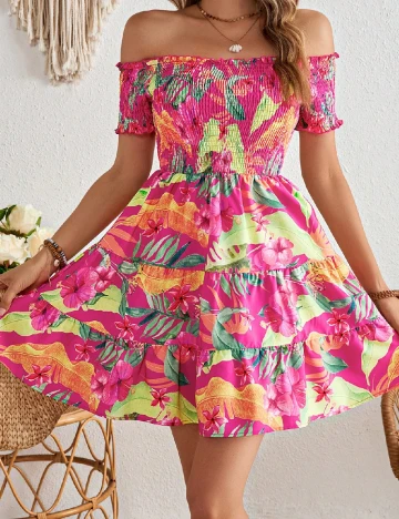 Rochie scurta SHEIN, mix culori