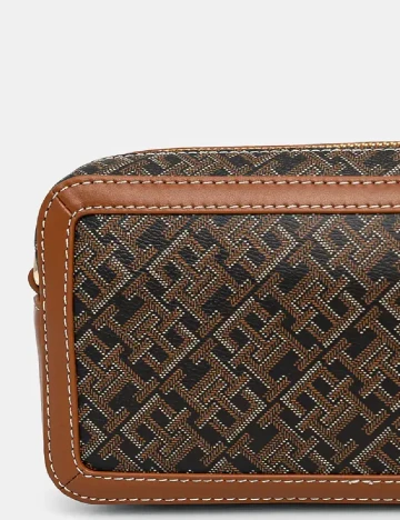 Geanta Tommy Hilfiger, maro/negru